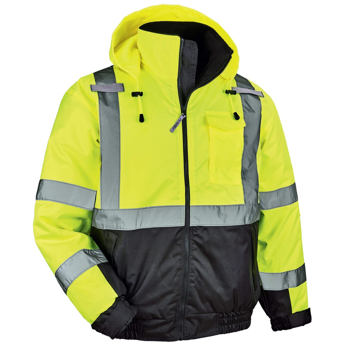 Ergodyne 25622 GloWear 8377 Type R Class 3 Quilted Bomber Jacket, Smal ...