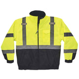 Ergodyne 25623 GloWear 8377 Type R Class 3 Quilted Bomber Jacket, Medium, HV Lime - 5