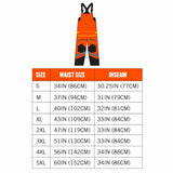 Ergodyne 25633 8928 M Orange Class E Hi-Vis Insulated Bibs - 7