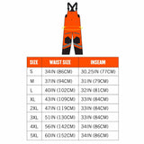 Ergodyne 25634 8928 L Orange Class E Hi-Vis Insulated Bibs - 7
