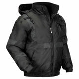 Ergodyne 25642 8377EV S Black Non-Certified Hi-Vis Bomber Jacket - Quilted