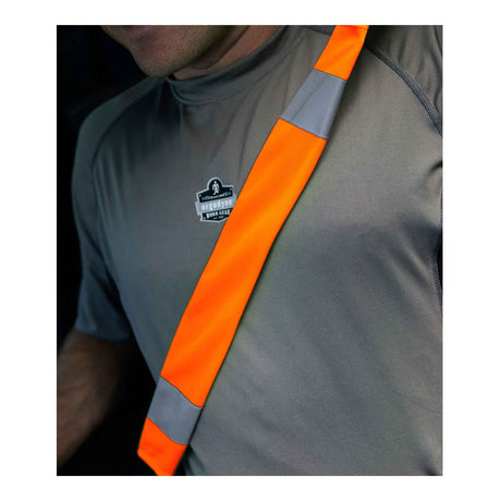 Ergodyne 29041 GloWear 8004 Hi-Vis Seat Belt Cover, HV Orange