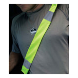 Ergodyne 29043 GloWear 8004 Hi-Vis Seat Belt Cover, HV Lime