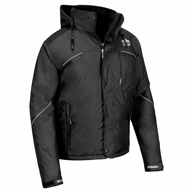 Ergodyne 41123 6467 M Black Winter Work Jacket - 300D Polyester Shell