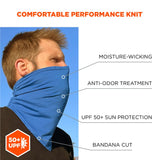 Ergodyne 42134 #6483 L/XL Blue Cooling Neck Gaiter Bandana Pocket - 2