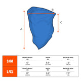 Ergodyne 42134 #6483 L/XL Blue Cooling Neck Gaiter Bandana Pocket - 6