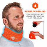 Ergodyne 42146 6489 S/M Hi-Vis Orange 2-Layer Cooling Multi-Band - Performance Knit - 6