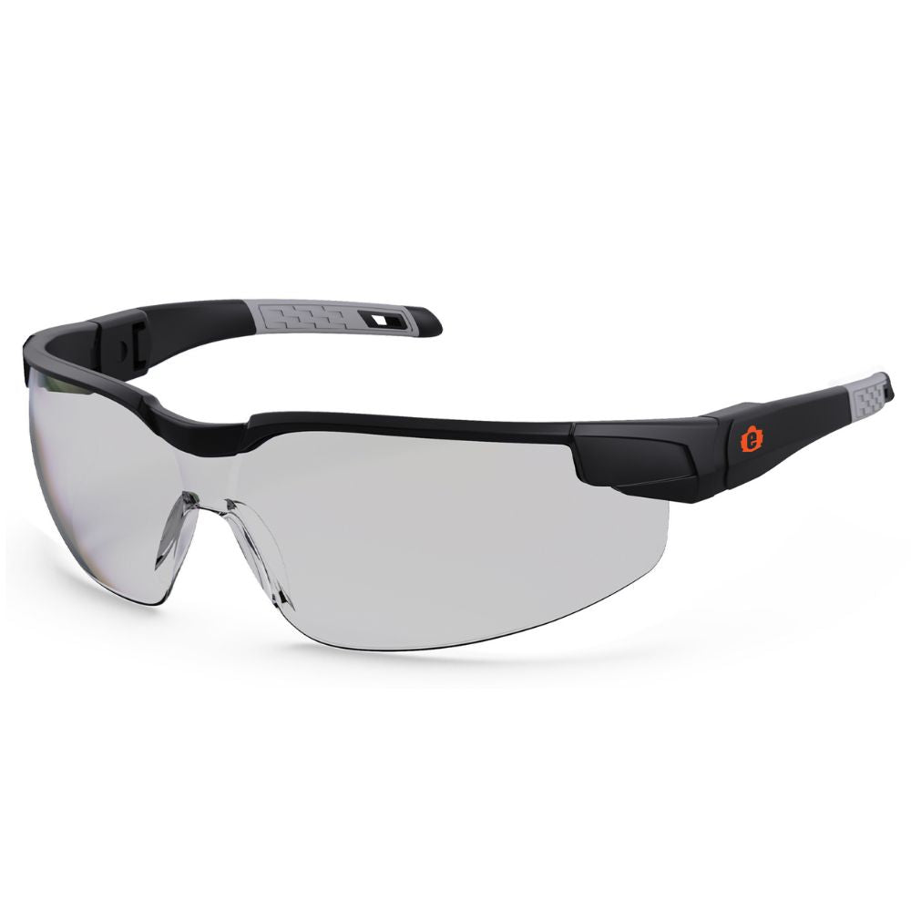 Ergodyne 50064 DELLENGER In/Outdoor Lens Matte Black Safety Glasses Adjustable Temples