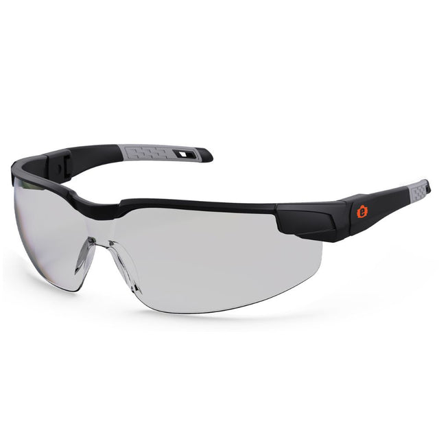 Ergodyne 50065 DELLENGER-AF In/Outdoor Lens Matte Black Anti-Fog Safety Glasses Adjustable Temples