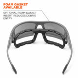 Ergodyne 50483 ODIN Anti-Fog In/Outdoor Lens Matte Black Safety Glasses - 4