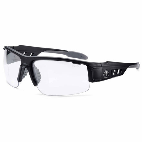 Ergodyne 52403 DAGR Anti-Fog Clear Lens Matte Black Safety Glasses