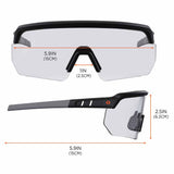 Ergodyne 55001 AEGIR Matte Black Frame Clear Lens Safety Glasses Sunglasses - 8