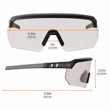 Ergodyne 55004 AEGIR-AFAS Matte Black Frame In/Outdoor Lens AFAS Safety Glasses - 11