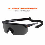 Ergodyne 55005 AEGIR Matte Black Frame Smoke Lens Safety Glasses Sunglasses - 4