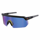 Ergodyne 55007 AEGIR-MI Matte Black Frame Blue Mirror Lens Safety Glasses - 7