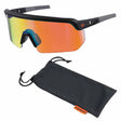 Ergodyne 55009 AEGIR-MI Matte Black Frame Orange Mirror Lens Safety Glasses