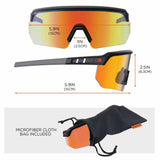 Ergodyne 55009 AEGIR-MI Matte Black Frame Orange Mirror Lens Safety Glasses - 6