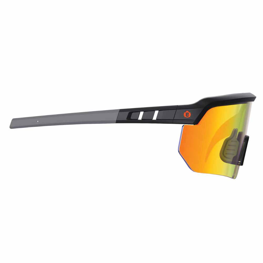 Ergodyne 55009 AEGIR-MI Matte Black Frame Orange Mirror Lens Safety Glasses - 11