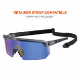 Ergodyne 55012 AEGIR-AFASM Clear Smoke Frame Blue Mirror Lens Anti Scratch Anti Fog Safety Glasses - 5