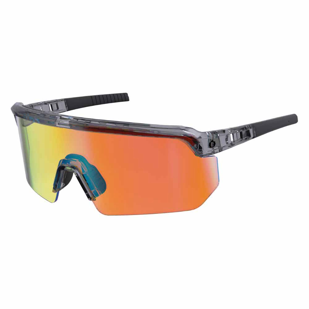 Ergodyne 55013 AEGIR-MI Clear Smoke Frame Orange Mirror Lens Safety Glasses - 7