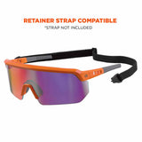 Ergodyne 55019 AEGIR-MI Orange Frame Purple Mirror Lens Safety Glasses - 4