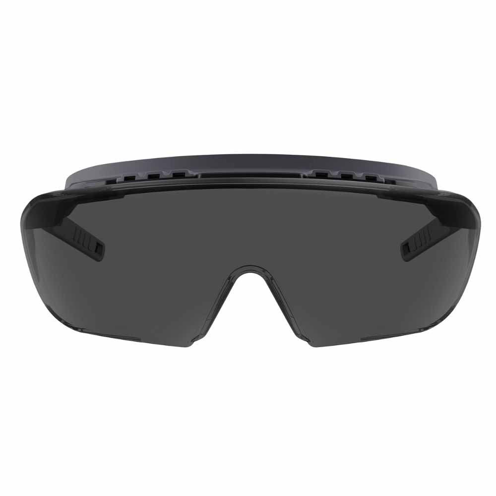 Ergodyne 55106 OSMIN-AFAS Matte Black Frame Smoke Lens AFAS Safety Glasses - 7