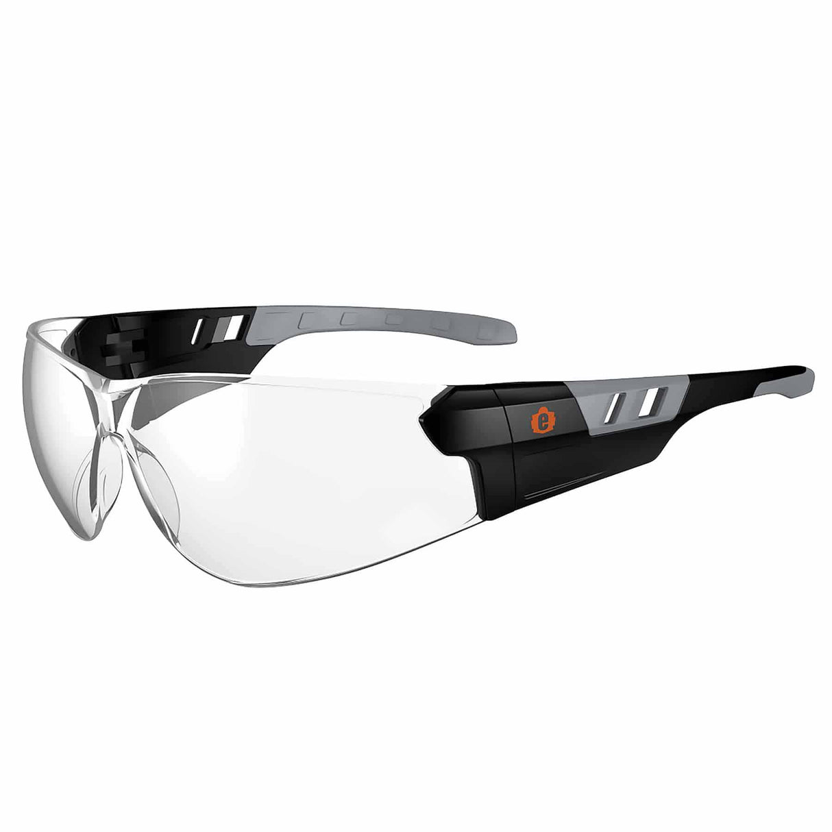 Ergodyne 59100 SAGA Clear Lens Matte Black Frameless Safety Glasses