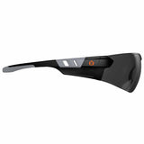 Ergodyne 59133 SAGA Anti-Fog Smoke Lens Matte Black Frameless Safety Glasses - 2