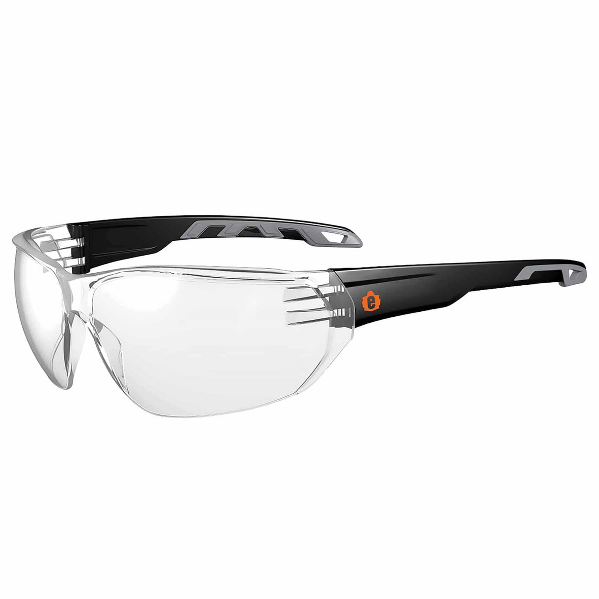 Ergodyne 59203 VALI Anti-Fog Clear Lens Matte Black Frameless Safety Glasses