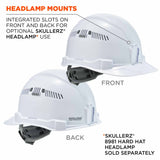 Ergodyne 60144 8972  White Class C Hard Hat Cap Style - 7