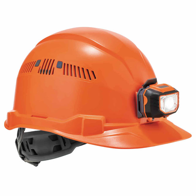 Ergodyne 60147 8972LED  Orange Class C Hard Hat Cap Style + LED Light