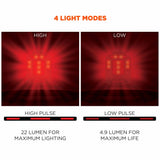 Ergodyne 60214 8993  Black Hard Hat Red Safety Light - 5