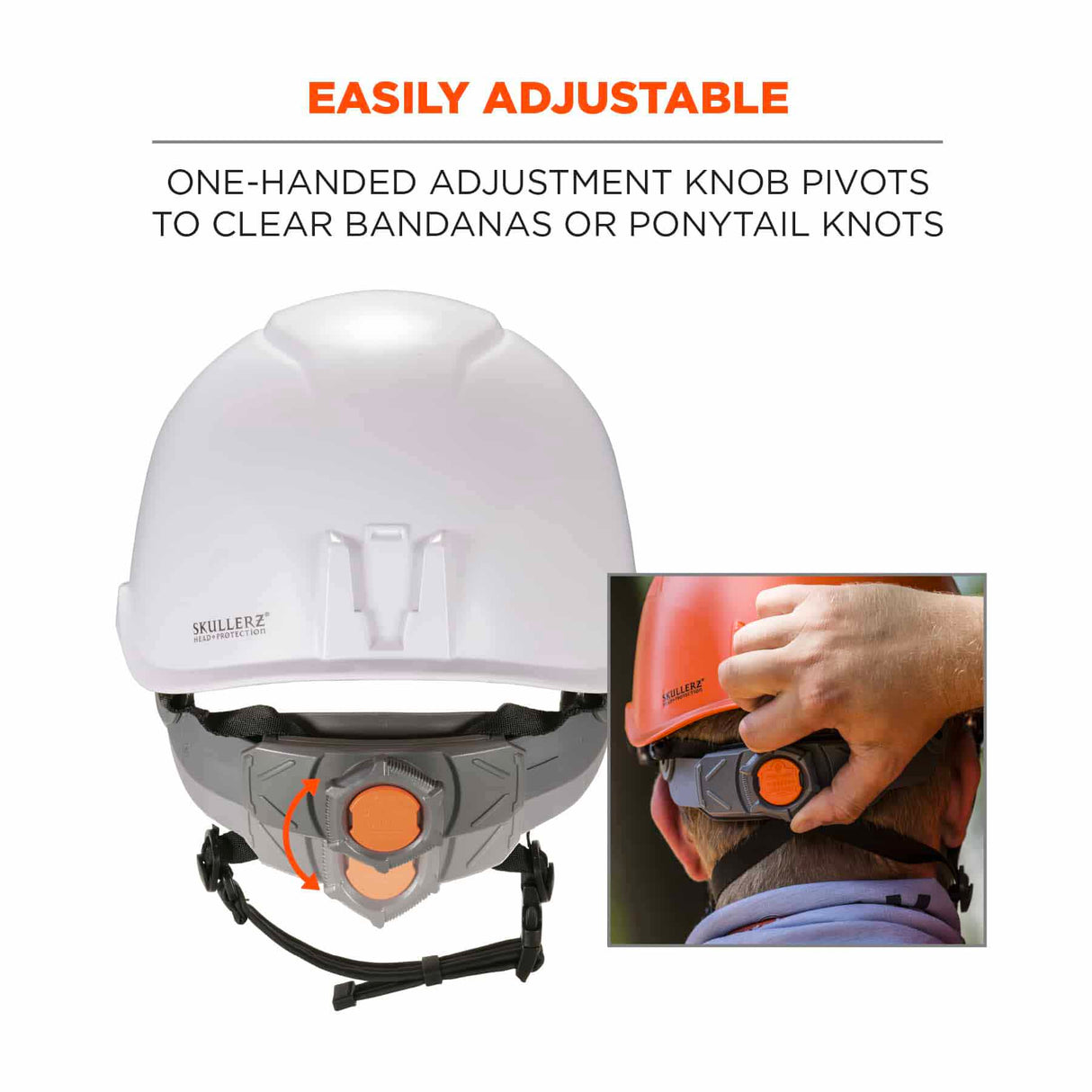 Ergodyne 60215 8974V Anti-Fog Clear Lens White Class E Safety Hard Hat Helmet + Visor - 7