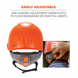 Ergodyne 60217 8974V Anti-Fog Clear Lens Orange Class E Safety Hard Hat Helmet + Visor - 7