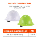 Ergodyne 60232 #8969 Lime Lightweight Full Brim Hard Hat - Class E - 6