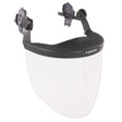 Ergodyne 60243 #8994 Clear Lens Gray Hard Hat Face Shield for Cap-Style & Safety Helmet