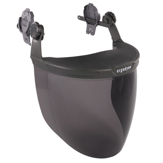 Ergodyne 60244 #8994 Smoke Lens Gray Hard Hat Face Shield for Cap-Style & Safety Helmet