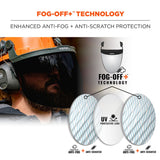 Ergodyne 60244 #8994 Smoke Lens Gray Hard Hat Face Shield for Cap-Style & Safety Helmet - 4