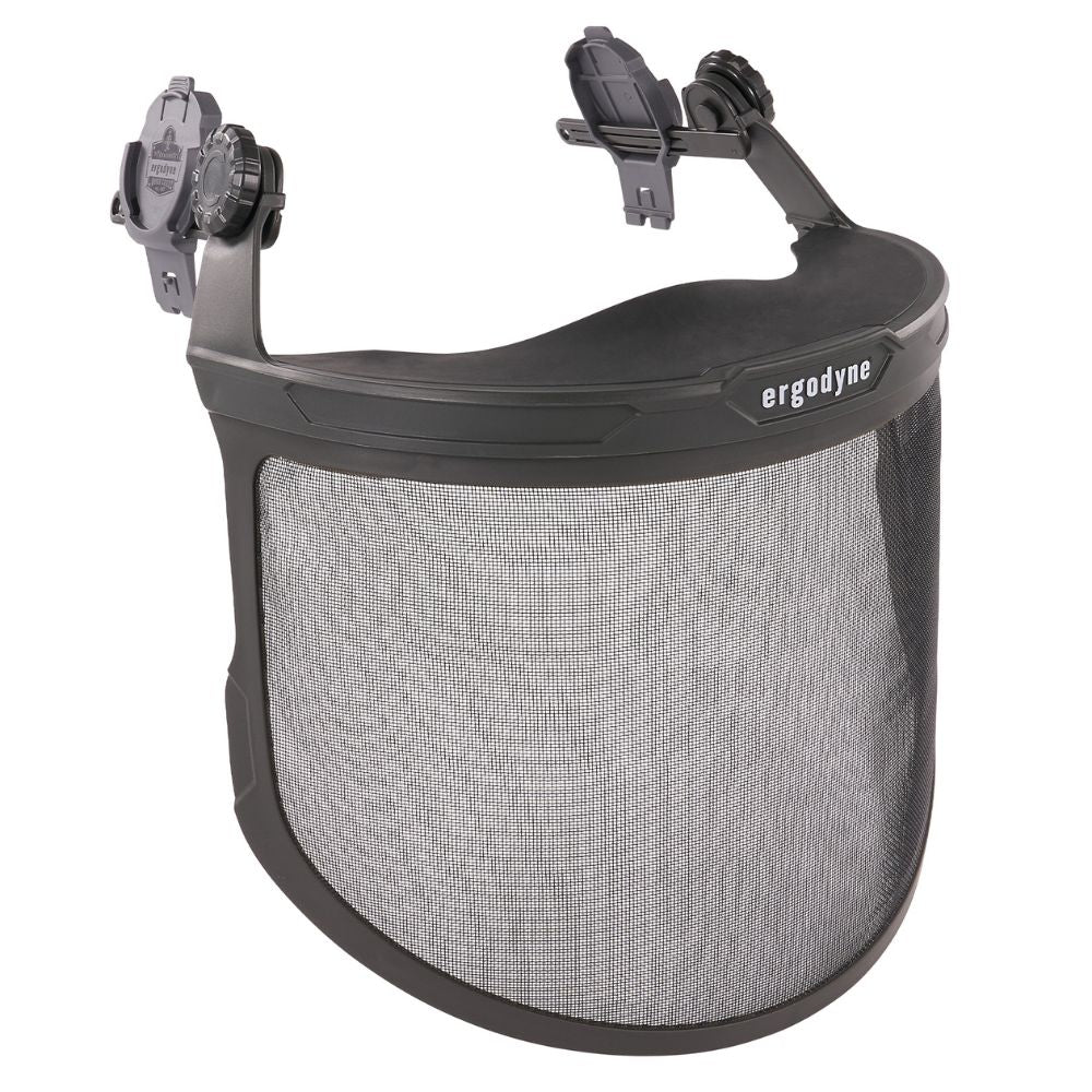 Ergodyne 60247 #8989 Gray Mesh Face Shield for Hard Hat & Safety Helmet