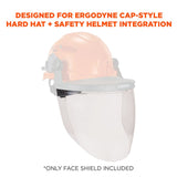 Ergodyne 60249 #8997 Clear Face Shield Replacement for Cap-Style HH & SH - 2