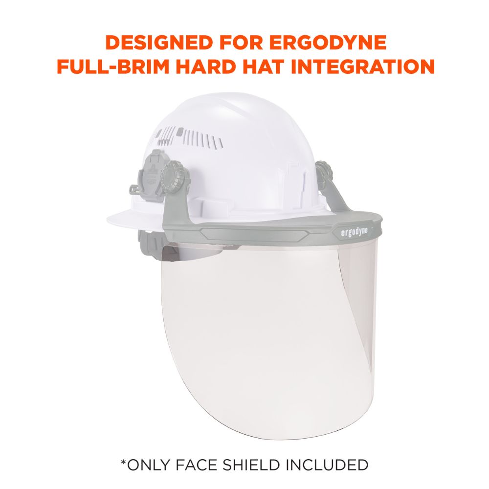 Ergodyne 60251 #8998 Clear Face Shield Replacement for Full Brim HH - 2