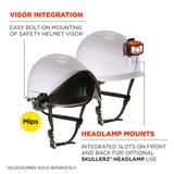 Ergodyne 60254 #8974-MIPS White Class E Safety Helmet with MIPS - 5