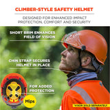 Ergodyne 60255 #8974-MIPS Orange Class E Safety Helmet with MIPS - 2