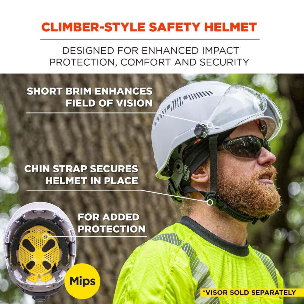 Ergodyne 60256 #8975-MIPS White Safety Helmet + MIPS Technology - 2