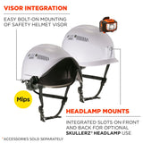 Ergodyne 60256 #8975-MIPS White Safety Helmet + MIPS Technology - 5