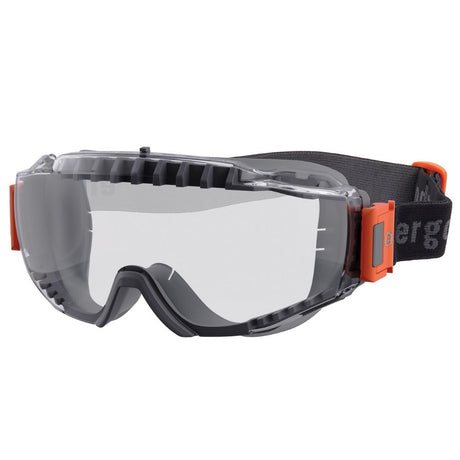 Ergodyne 60300 MODI-FAB Clear Lens Gray OTG Safety Goggles Elastic Strap