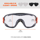 Ergodyne 60310 ARKYN-NEO Clear Lens Gray Safety Goggles Neoprene Strap - 6