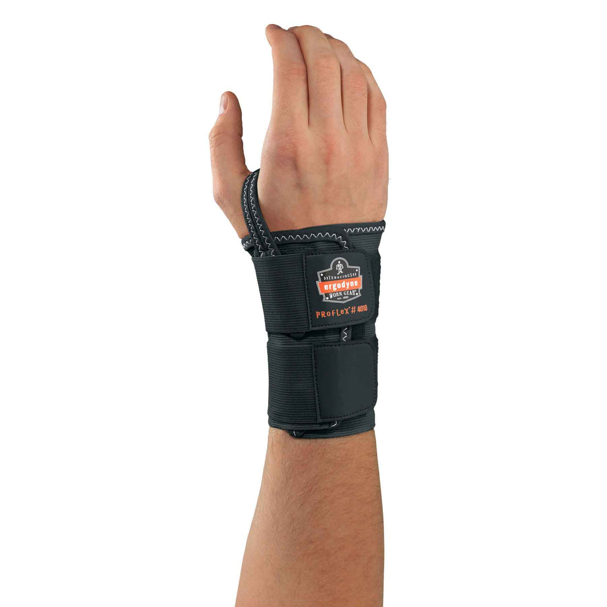 Ergodyne 70024 ProFlex 4010 Double Strap Wrist Support, Medium, Black