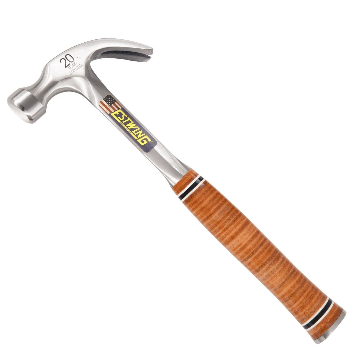 EstWing E20C 20 oz Curve claw hammer with leather grip