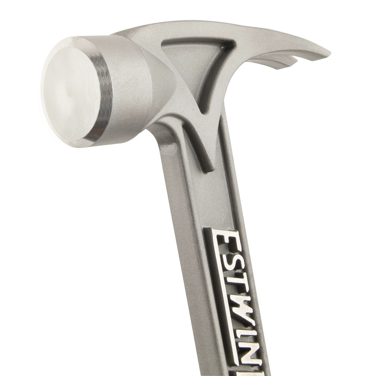 EstWing TIBL 16" 13 oz Blue Smooth Face Titanium Nail Hammer with Magnetic Nail Starter - 2